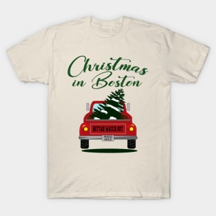 Christmas in Boston - Bettah Watch Out  - Mass Hole T-Shirt